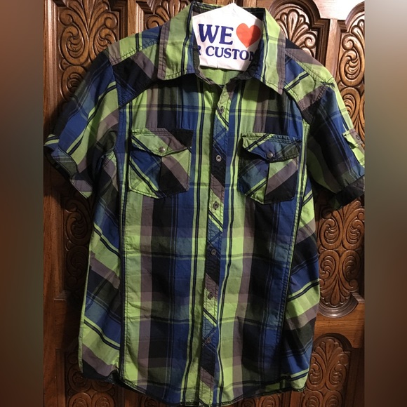 Mens REBEL & SOUL π plaid shirt. - Picture 11 of 11